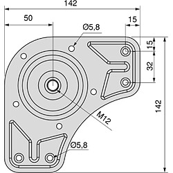 Acheter EMUCA Pieds de table en acier 60 mm