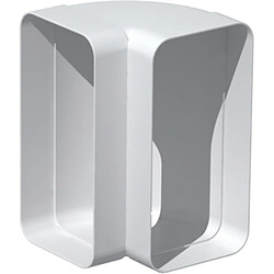 Unelvent 832104 - Coude Plat PVC Ø90° Vert | 40x110 mm