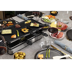 Princess Raclette 162645 Grill Deluxe - Noir/Argenté pas cher