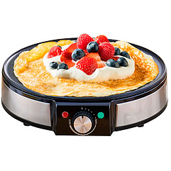 Briebe Crêpière CM1137 30 cm Crêpière électrique - Revêtement antiadhésif - Température réglable - Puissance 1600W