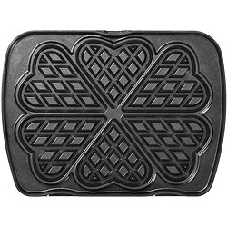 Lagrange Plaques Gaufres Coeur - Noir