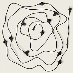 Ledkia Guirlande LED Extérieure - 10 m - Noir