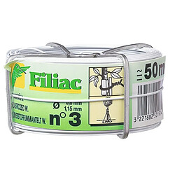 FILIAC Fil Galvanisé Plastifié N°3 - Blanc
