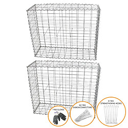 Monstershop Monsteshop Paniers de Gabions 100 cm x 80 cm x 30 cm