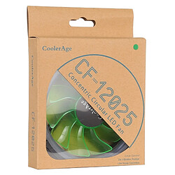 Wewoo Ventilateur LED 12cm - Vert pas cher