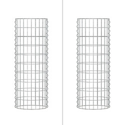 ECD Germany Colonne en Gabion Ø 35 x 100 cm