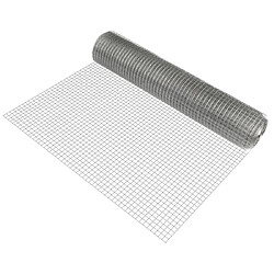 Pro.tec Grillage Métallique - 1 m x 25 m Gris