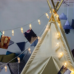 Wewoo guirlande lumineuse 20 clips - Blanc pas cher