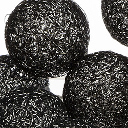 Atmosphera Guirlande LED 10 boules - Noir argenté