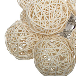 Guirlande LED 10 Boules 165cm - Ivoire