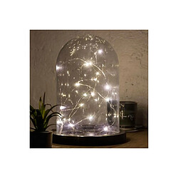 Atmosphera Guirlande 20 Micro-Led Argenté/Blanc chaud
