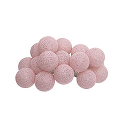 Atmosphera Guirlande LED 16 boules - Rose clair