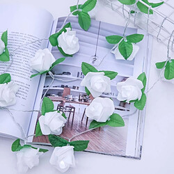 Avis Wewoo Guirlande lumineuse LED roses - Blanc