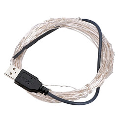 Wewoo Guirlande 10m USB - LED vert/bleu