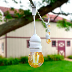 Avis Ledkia Guirlande Extérieure 5.5m Blanc 8 Douilles