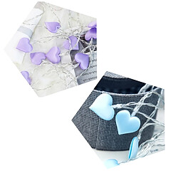 Wewoo guirlande lumineuse LED cœur - Bleu pas cher