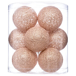 Atmosphera Guirlande LED 10 boules - Rose glitter
