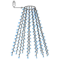 vidaXL Guirlande Arbre Noël 150 LED