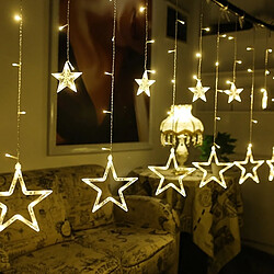 Acheter Wewoo guirlande rideau étoiles LED - Blanc chaud
