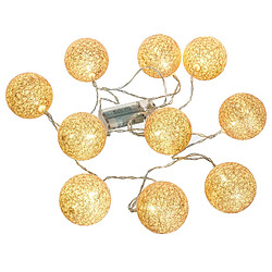 Avis Atmosphera Guirlande LED 10 boules - Rose glitter