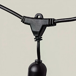Ledkia Guirlande Extérieure 5.5m Noir 8 Douilles pas cher