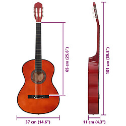 vidaXL Guitare classique 4/4 pas cher