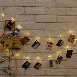 Acheter Wewoo guirlande lumineuse 20 clips - Blanc