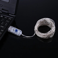 Wewoo Guirlande 10M 100 LED USB Blanc