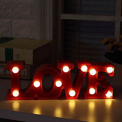 Wewoo Creative Love décoration LED rouge