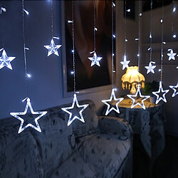 Wewoo guirlande rideau étoiles LED - Blanc chaud pas cher