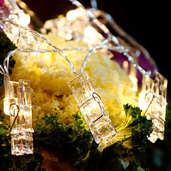 Avis Wewoo guirlande lumineuse 20 clips - Blanc