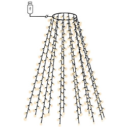 vidaXL Guirlande LED sapin Noël 180cm