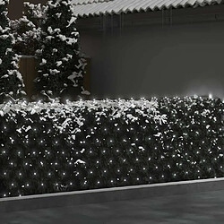 Avis vidaXL Filet Lumineux Blanc Froid 4x4m