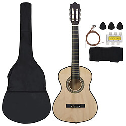 vidaXL Ensemble guitare classique débutant 1/2 34"
