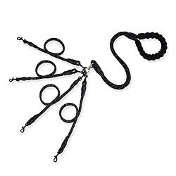 Fixation pour animaux 4 voies - Nylon - Noir