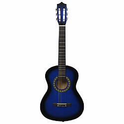 Avis vidaXL Guitare Classique Enfant Bleu 1/2