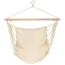 VIDAXL Hamac pliable Crème
