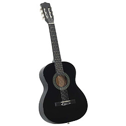 vidaXL Guitare classique 3/4 - Noir