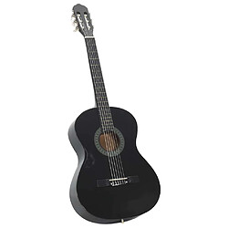 vidaXL Guitare classique 4/4 - Noir