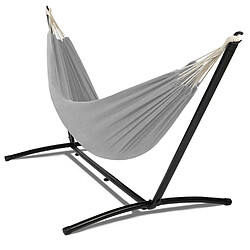 Idmarket Market Hamac métal - Toile gris clair