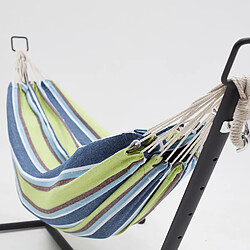 Acheter Concept Usine Hamac sur pied 2,6 m avec toile en polyester bleu et vert COPACABANA