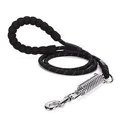 Laisse Réfléchissante 150 cm avec Amortisseur - Noir