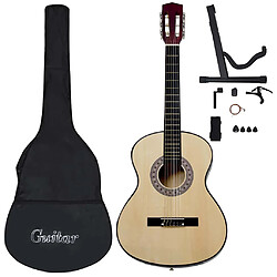 vidaXL Ensemble Guitare Classique 12 pces 4/4 Naturel