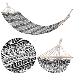 Hamac simple - Noir et blanc pas cher