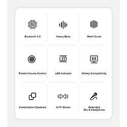 Barre de son Bluetooth détachable - Noir pas cher