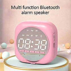 Réveil digital haut-parleur Bluetooth - Rose