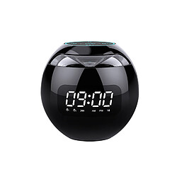 Haut-parleur Bluetooth réveil mini - Noir