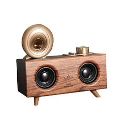 Haut-parleur Bluetooth rétro - Marron