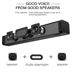 Universal Haut-parleur SoundBar Bluetooth - Diminuez l'écho - Noir