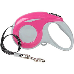 Laisse rétractable automatique - Rose - 5m
